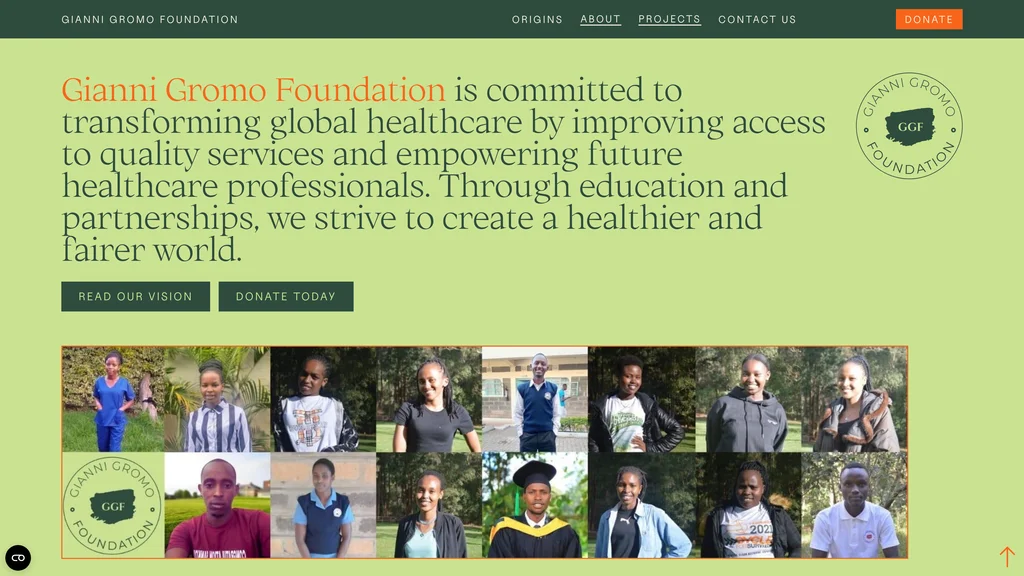 Gromo Foundation screenshot